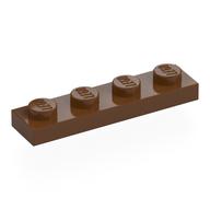 Plate 1 x 4 (Reddish Brown)