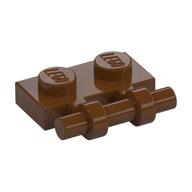 Plate Special 1 x 2 Side Handle [Free Ends] (Reddish Brown)