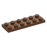 Plate 2 x 6 (Reddish Brown)