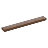 Tile 1 x 8 with Groove (Reddish Brown)