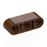 Technic Beam 1 x 3 Thick (Reddish Brown)
