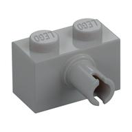 Brick Special 1 x 2 with Pin (Light Bluish Gray)