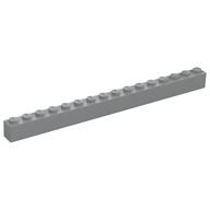 Brick 1 x 16 (Light Bluish Gray)