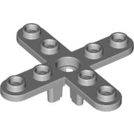 Propeller 4 Blade 5 Diameter with Rounded Ends, Open Hub (Light Bluish Gray)