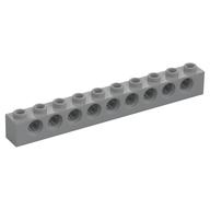 Technic Brick 1 x 10 [9 Pin Holes] (Light Bluish Gray)