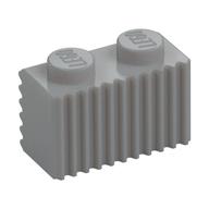 Brick Special 1 x 2 with Grille (Light Bluish Gray)