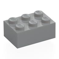 Brick 2 x 3 (Light Bluish Gray)