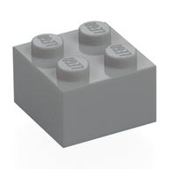 Brick 2 x 2 (Light Bluish Gray)