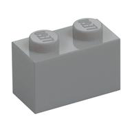 Brick 1 x 2 (Light Bluish Gray)