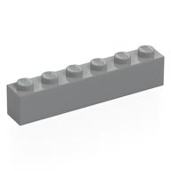 Brick 1 x 6 (Light Bluish Gray)