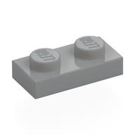 Plate 1 x 2 (Light Bluish Gray)