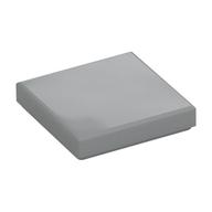Tile 2 x 2 with Groove (Light Bluish Gray)
