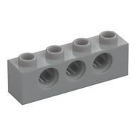 Technic Brick 1 x 4 [3 Pin Holes] (Light Bluish Gray)