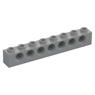 Technic Brick 1 x 8 [7 Pin Holes] (Light Bluish Gray)