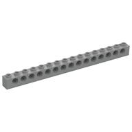 Technic Brick 1 x 16 [15 Pin Holes] (Light Bluish Gray)