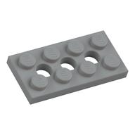 Technic Plate 2 x 4 [3 Holes] (Light Bluish Gray)