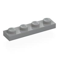 Plate 1 x 4 (Light Bluish Gray)