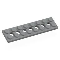 Technic Plate 2 x 8 [7 Holes] (Light Bluish Gray)