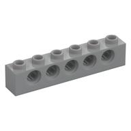 Technic Brick 1 x 6 [5 Pin Holes] (Light Bluish Gray)