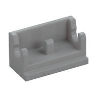 Hinge Brick 1 x 2 Base (Light Bluish Gray)
