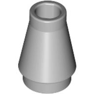 Cone 1 x 1 [No Top Groove] (Light Bluish Gray)