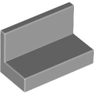 Panel 1 x 2 x 1 [Square Corners] (Light Bluish Gray)