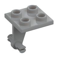 Wheel Holder 2 x 2 Thin with Split Wheel Clip Pins (Light Bluish Gray)