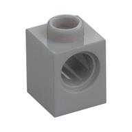 Technic Brick 1 x 1 with Pin Hole (Light Bluish Gray)