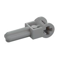 Technic Axle 1.5 with Perpendicular Axle Connector (Technic Pole Reverser Handle) (Light Bluish Gray)