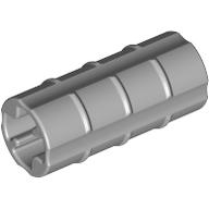 Technic Axle Connector Ridged [with x Hole x Orientation] (Light Bluish Gray)