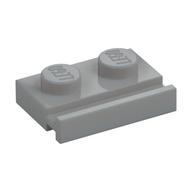 Plate Special 1 x 2 with Door Rail (Light Bluish Gray)