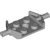 Plate Special 2 x 2 with Wheels Holder Wide (Light Bluish Gray)