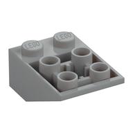 Brick Sloped Inverted 33° 3 x 2, Connections between Studs, Ovoid Bottom Pin (Light Bluish Gray)