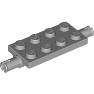Plate Special 2 x 4 with Pins (Light Bluish Gray)