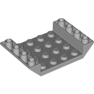 Brick Sloped Inverted 45° 6 x 4 Double with 4 x 4 Recessed (Light Bluish Gray)