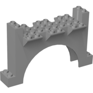 Brick Arch 2 x 12 x 6 with Grooves (Light Bluish Gray)