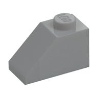 Brick Sloped 45° 2 x 1 with Bottom Pin (Light Bluish Gray)