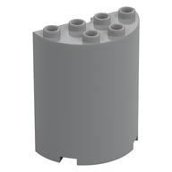 Cylinder Half 2 x 4 x 4 (Light Bluish Gray)