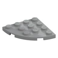 Plate Round Corner 4 x 4 (Light Bluish Gray)