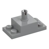 Brick Special 2 x 4, with 2 x 2 Brick with Top Pin and 1 x 2 Side Plates (Light Bluish Gray)