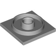 Turntable 4 x 4 Square Base (Light Bluish Gray)