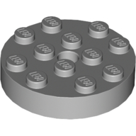 Turntable 4 x 4 Top (Light Bluish Gray)