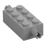 Brick Special 2 x 4 with Pins (Light Bluish Gray)