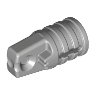 Hinge Cylinder 1 x 2 Locking with 1 Finger and Axle Hole On Ends (Light Bluish Gray)