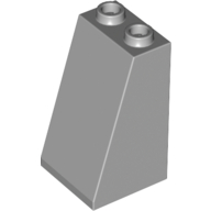 Brick Sloped 75° 2 x 2 x 3 [Hollow Studs] (Light Bluish Gray)