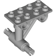 Plate Special 2 x 4 Thin 4 Holes, Struts and 2 Pins [Undercarriage] (Light Bluish Gray)