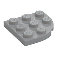 Plate Round Corner 3 x 3 (Light Bluish Gray)
