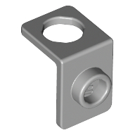 Minifig Neckwear Bracket [One Stud] (Light Bluish Gray)