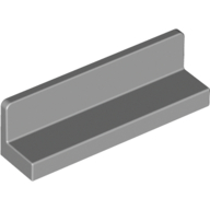 Panel 1 x 4 x 1 with Rounded Corners [Thick Wall] (Light Bluish Gray)
