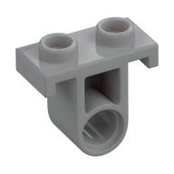 Technic Pin Connector Plate with One Hole (Single on Bottom) (Light Bluish Gray)
